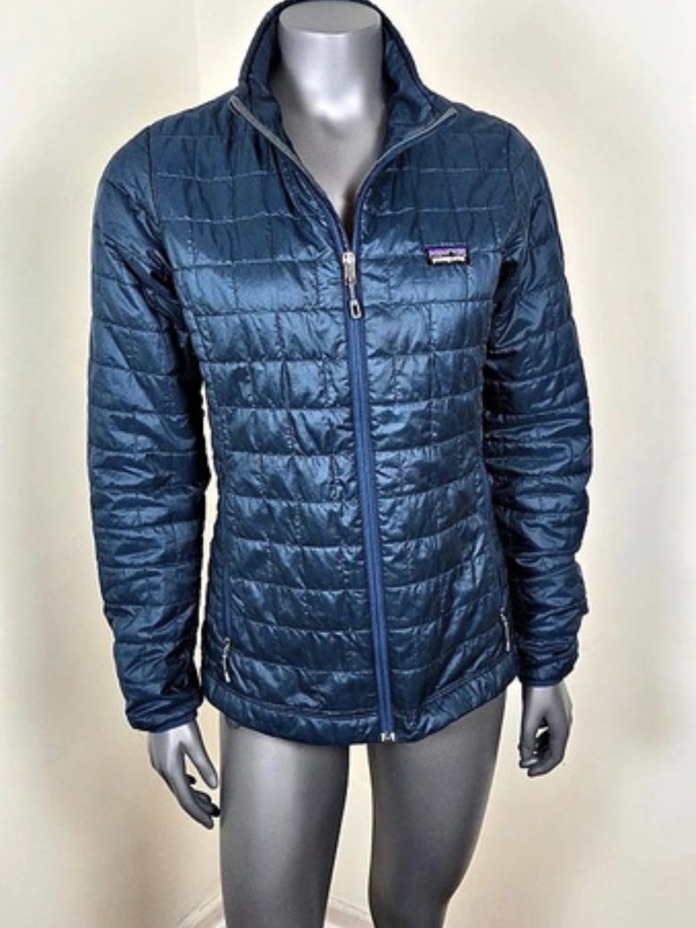 Patagonia Nano Puff Jacket Quilted Blue Size Medium